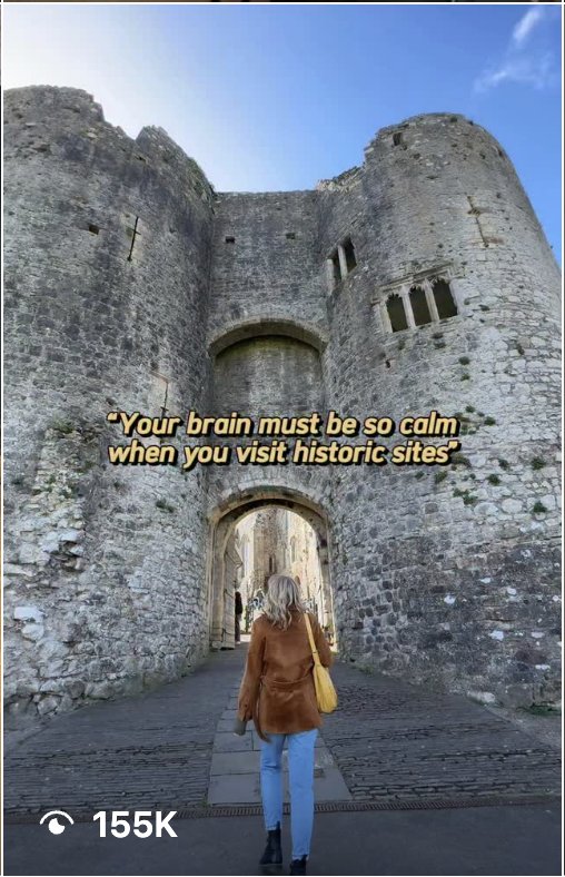 Social-first reel on location at a historic castle